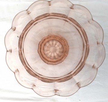 Glazen vaasje zalmkleurig 145 cm hoog foto 3